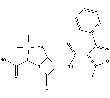 苯唑西林結構式_66-79-5結構式