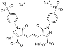 4-[3-[3-Carboxy-5-hydroxy-1-(4-sulfophenyl)-1H-pyrazol-4-yl]-2-propenylidene]-4,5-dihydro-5-oxo-1-(4-sulfophenyl)-1H-Pyrazole-3-carboxylic acid dipotassium salt Structure,66096-14-8Structure