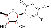 5-Deoxy-5-fluorocytidine Structure,66335-38-4Structure