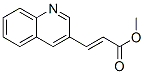 3-喹啉-2-丙烯酸甲酯結構式_66417-78-5結構式