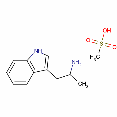 α-methyltryptamine methanesulfonate Structure,66654-22-6Structure