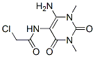 (7CI,8CI)-6-氨基-5-(2-氯乙酰氨基)-1,3-二甲基-尿嘧啶結(jié)構(gòu)式_6743-04-0結(jié)構(gòu)式