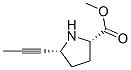 (5r)-(9ci)-5-(1-丙炔)-L-脯氨酸甲酯結(jié)構(gòu)式_676560-92-2結(jié)構(gòu)式