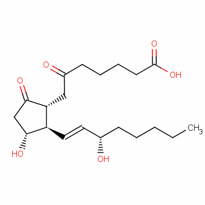 6-酮前列腺素E1結(jié)構(gòu)式_67786-53-2結(jié)構(gòu)式