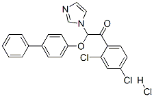 (9ci)-2-([1,1-聯(lián)苯]-4-基氧基)-1-(2,4-二氯苯基)-2-(1H-咪唑-1-基)乙酮鹽酸鹽結(jié)構(gòu)式_68042-34-2結(jié)構(gòu)式