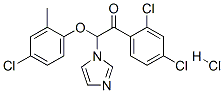 (9ci)-2-(4-氯-2-甲基苯氧基)-1-(2,4-二氯苯基)-2-(1H-咪唑-1-基)乙酮鹽酸鹽結構式_68042-40-0結構式