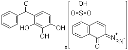 2,3,4-Trihydroxybenzophenone naphthoquinone-1,2-diazido-5-sulfonate Structure,68510-93-0Structure