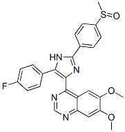 (9ci)-4-[5-(4-氟苯基)-2-[4-(甲基亞磺?；?苯基]-1H-咪唑-4-基]-6,7-二甲氧基喹唑啉結(jié)構(gòu)式_688359-17-3結(jié)構(gòu)式