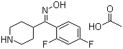 (1Z)-(2,4-Difluorophenyl)-4-piperidinylmethanone oxime acetate Structure,691007-06-4Structure