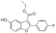 2-(4-Fluorophenyl)-5-hydroxy-3-benzofurancarboxylic acid ethyl ester Structure,691856-86-7Structure