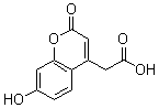 7-Hydroxycoumarinyl-4-acetic acid Structure,6950-82-9Structure