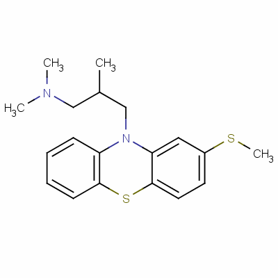 甲硫美嗪結(jié)構(gòu)式_7009-43-0結(jié)構(gòu)式