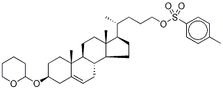 (3Beta)-cholest-5-ene-3,24-diol 24-methylbenzenesulfonate 3-o-tetrahydropyranyl ether Structure,70141-04-7Structure