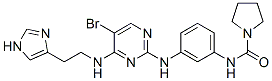 1-Pyrrolidinecarboxamide, N-[3-[[5-bromo-4-[[2-(1H-imidazol-4-yl)ethyl]amino]-2-pyrimidinyl]amino]phenyl]- Structure,702674-56-4Structure