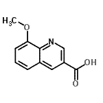 (9ci)-8-甲氧基-3-喹啉羧酸結構式_71082-36-5結構式