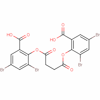 Butanedioic acid, 1,4-bis(4,6-dibromo-2-carboxyphenyl) ester Structure,71337-52-5Structure