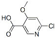 3-Pyridinecarboxylic acid, 6-chloro-4-methoxy- Structure,716362-10-6Structure