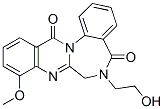 Quinazolino[3,2-a][1,4]benzodiazepine-5,13-dione, 6,7-dihydro-6-(2-hydroxyethyl)-9-methoxy- Structure,71981-97-0Structure