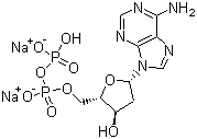 2-Deoxyadenosine-5-diphosphate disodium salt Structure,72003-83-9Structure