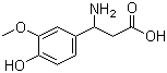 3-Amino-3-(4-hydroxy-3-methoxyphenyl)propionic acid Structure,72076-93-8Structure