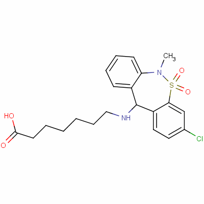 噻奈普汀結構式_72797-41-2結構式