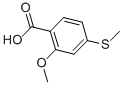 2-Methoxy-4-(methylthio)benzoic acid Structure,72856-73-6Structure