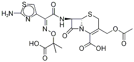 7beta-[(Z)-2-(2-氨基噻唑-4-基)-2-(1-羧基-1-甲基乙氧基亞氨基)乙酰氨基]-3-乙酰氧基甲基-3-頭孢烯-4-羧酸結(jié)構(gòu)式_73443-60-4結(jié)構(gòu)式