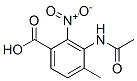 2-Nitro-3-acetylamino-4-methylbenzoic acid Structure,7356-52-7Structure