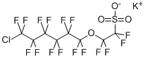 2-[(6-Chloro-1,1,2,2,3,3,4,4,5,5,6,6-dodecafluorohexyl)oxyl]-1, 1,2,2-tetrafluoroethanesulfonic acid,potassium salt Structure,73606-19-6Structure