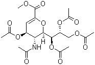 Methyl5-acetamido-4,7,8,9-tetra-o-acetyl-2,6-anhydro-3,5-dideoxy-d-glycero-d-galacto-non-2-enonate Structure,73960-72-2Structure