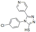 4-(4-Chloro-phenyl)-5-pyridin-4-yl-4H-[1,2,4]triazole-3-thiol Structure,74270-76-1Structure