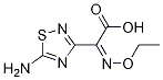 (Z)-2-(5-氨基-1,2,4-噻二唑-3-基)-2-乙氧基亞氨基乙酸結(jié)構(gòu)式_75028-24-9結(jié)構(gòu)式