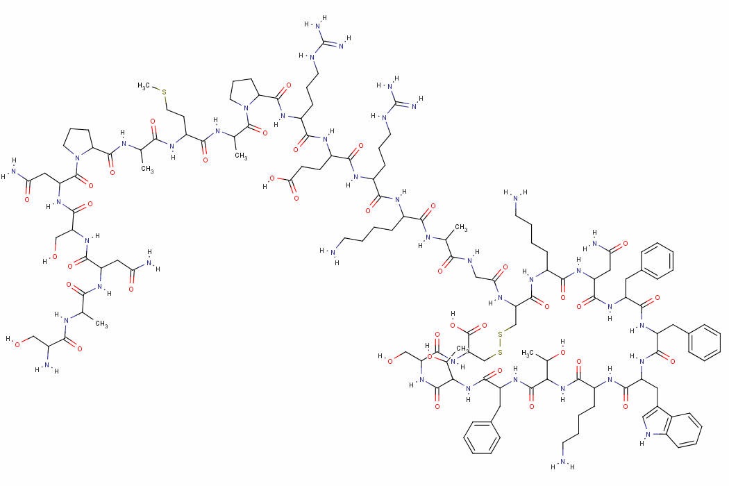 生長抑素 28結構式_75037-27-3結構式