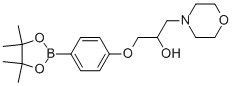 4-(2-Hydroxy-3-(morpholino)propoxy)phenylboronic acid pinacol ester Structure,756520-73-7Structure