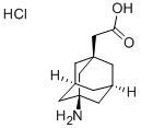 (3-Amino-1-adamantyl)acetic acid hydrochloride Structure,75667-94-6Structure