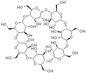 β-環(huán)糊精結(jié)構(gòu)式_7585-39-9結(jié)構(gòu)式