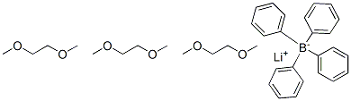 Lithium tetraphenylborate tris(1,2-dimethoxyethane) Structure,75965-35-4Structure