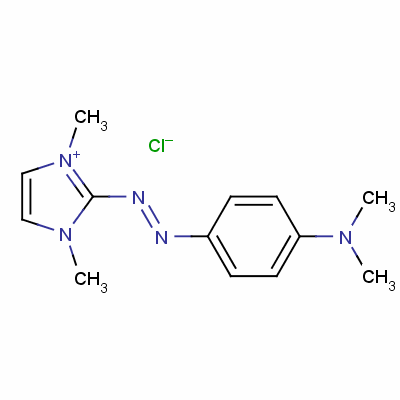 2-[[4-(Dimethylamino)phenyl]azo]-1,3-dimethyl-1h-imidazolium chloride Structure,77061-58-6Structure