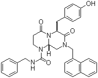 (6S,9as)-n-芐基-6-(4-羥基芐基)-8-(萘-1-甲基)-4,7-二氧代八氫-1H-吡嗪o[1,2-a]嘧啶-1-羧酰胺結(jié)構(gòu)式_780757-88-2結(jié)構(gòu)式