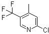 2-Chloro-4-methyl-5-(trifluoromethyl)pyridine Structure,780802-36-0Structure