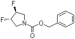 (3R,4R)-N-Cbz-3,4-difluoropyrrolidine Structure,790658-58-1Structure