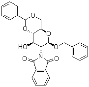 芐基 2-脫氧-2-(1,3-二氫-1,3-二氧代-2H-異吲哚-2-基)-4,6-O-(苯基亞甲基)-BETA-D-吡喃葡萄糖苷結(jié)構(gòu)式_80035-33-2結(jié)構(gòu)式