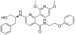 6-[[(1s)-1-(羥基甲基)-2-苯基乙基]氨基]-2,6-二甲氧基-n-(2-苯氧基乙基)-[2,3-聯(lián)吡啶]-3-羧酰胺結(jié)構(gòu)式_802916-41-2結(jié)構(gòu)式