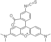 Xanthylium, 9-(2-carboxy-4-isothiocyanatophenyl)-3,6-bis(dimethylamino)-, inner salt Structure,80724-19-2Structure