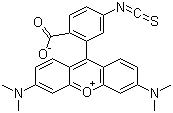 Xanthylium, 9-(2-carboxy-5-isothiocyanatophenyl)-3,6-bis(dimethylamino)-, inner salt Structure,80724-20-5Structure