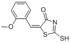 (5E)-2-Mercapto-5-(2-methoxybenzylidene)-1,3-thiazol-4(5H)-oneStructure,81154-09-8Structure (5E)-2-Mercapto-5-(2-methoxybenzylidene)-1,3-thiazol-4(5H)-one Structure,81154-09-8Structure