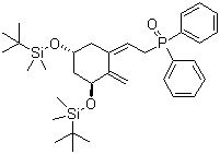 3S-(1Z,3a,5b)]-[2-[3,5-二[(叔丁基)二甲基硅氧基]-2-亞甲基環(huán)己亞基]乙基]二苯基氧化膦結構式_81522-68-1結構式