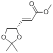 Methyl (s)-(+)-3-(2,2-dimethyl-1,3-dioxolan-4-yl)-trans-2-propenoate Structure,81703-93-7Structure