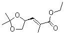 (2E)-3-[(4s)-2,2-dimethyl-1,3-dioxolan-4-yl]-2-methyl-2-propenoic acid ethyl ester Structure,81997-76-4Structure