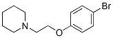 1-(2-(4-bromophenoxy)ethyl)piperidine Structure,836-58-8Structure